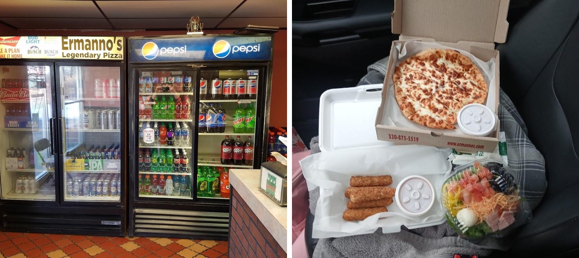 Ermanno's Pizza Menu